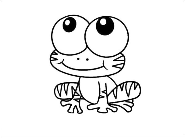 Frog simple strokes_Frog simple strokes pictures