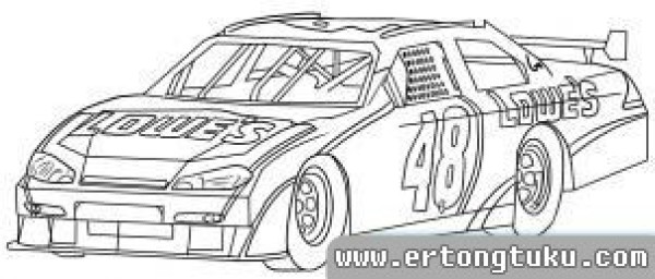 Nascar F1 racing simple drawing steps