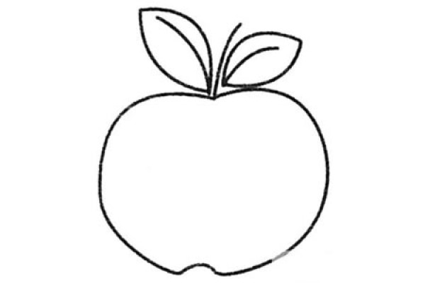 Complete collection of apple simple strokes and drawing steps