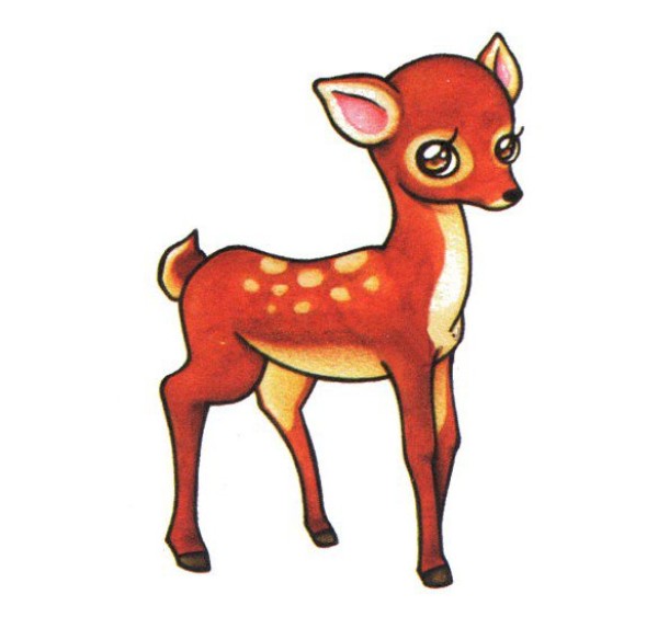 How to draw a cute sika deer