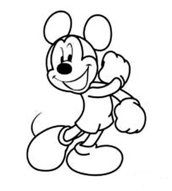 Childrens Cartoon Mickey Mouse Simple Drawing Picture