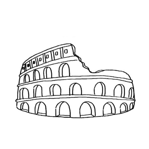 World famous building Colosseum