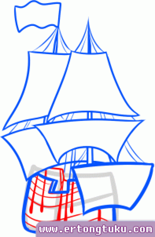 How to draw a sailboat simple drawing tutorial