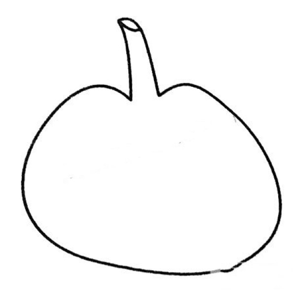 Complete collection of pumpkin simple strokes and drawing steps