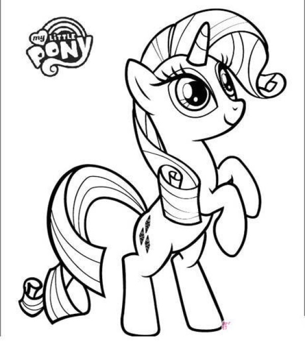 My Little Pony Janet Rarity simple drawing pictures