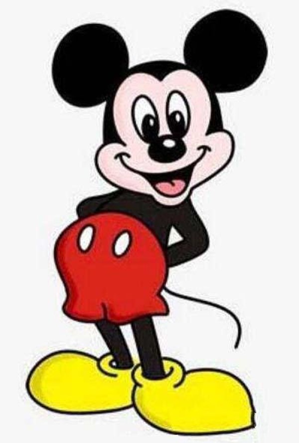 Colorful Mickey Mouse simple drawing pictures