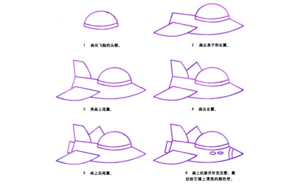 Tutorial on how to draw combat aircraft in simple strokes step by step