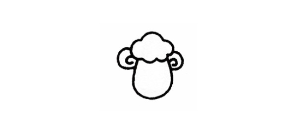 Draw a cute little sheep in 6 steps