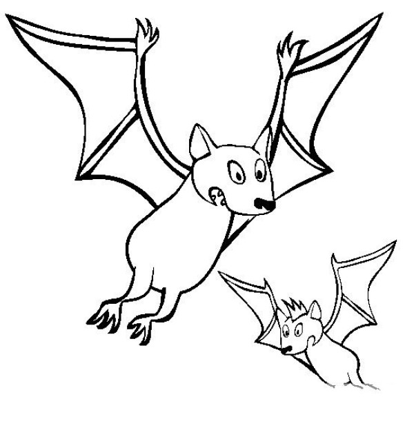 Simple drawings of animals, simple drawings of bats