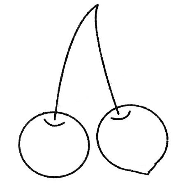 Complete collection of simple cherry drawings and drawing steps