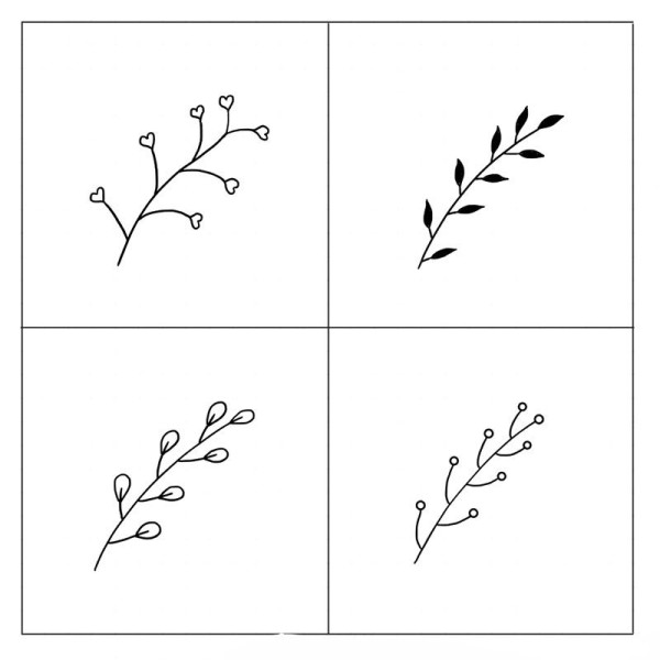 36 ways to draw leaves and branches