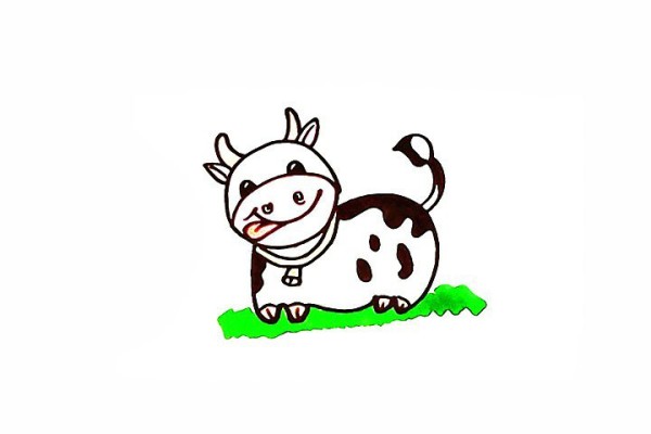 How to draw a cow