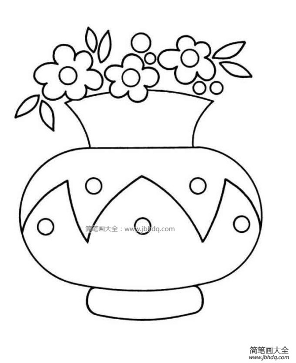 Beautiful vase simple drawing pictures