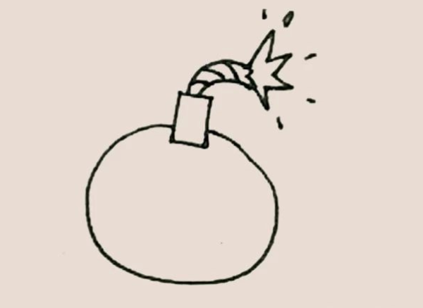 bomb simple drawing