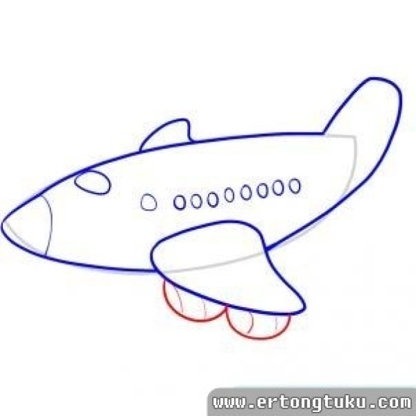 Simple drawing tutorial of small aircraft