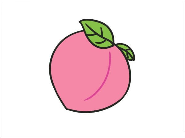 How to draw a peach