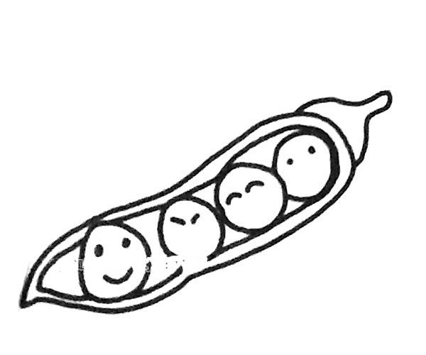 6 simple drawing pictures of peas