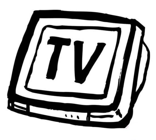 Hand drawn KTV TV simple drawing picture