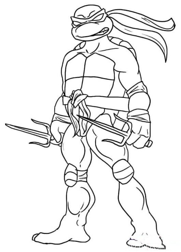 Teenage Mutant Ninja Turtles Raphael simple drawing pictures