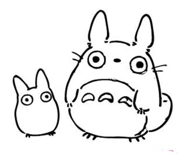 Childrens simple drawing pictures of cute chinchillas