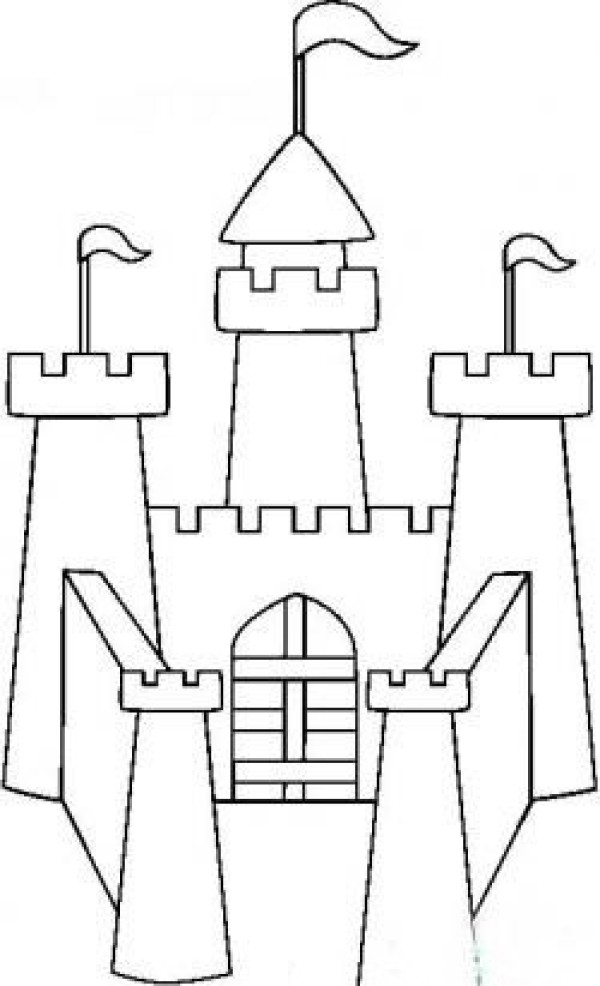 Architectural Pictures European Castle Simple Drawing