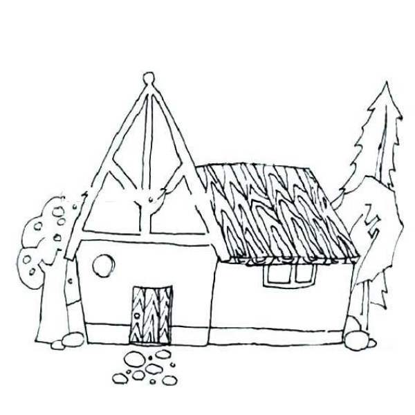 Simple drawing pictures of beautiful houses