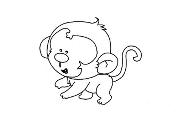 5 simple and easy drawings of monkeys