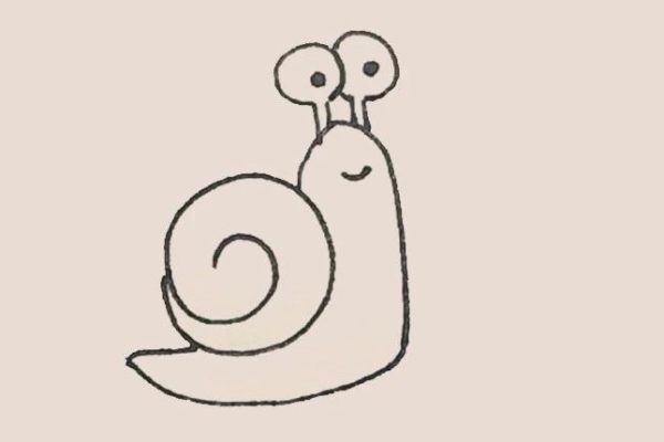 Simple strokes of a snail