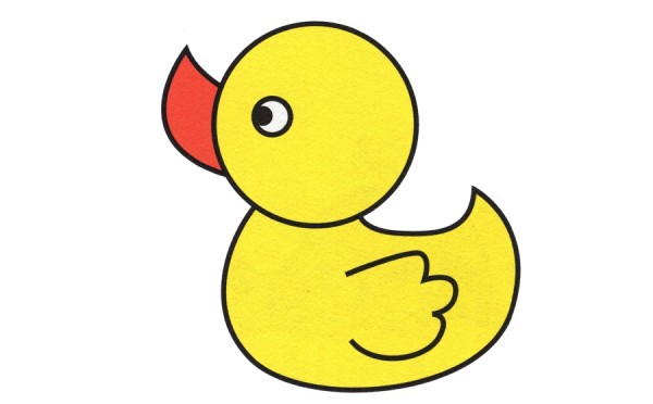 Cartoon Little Yellow Duck Simple Drawing Steps Sharing