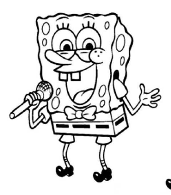 About Spongebob Singing Simple Drawing Pictures