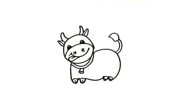 Draw a cute cow