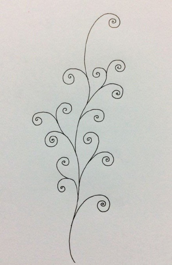 How to draw vines in simple strokes