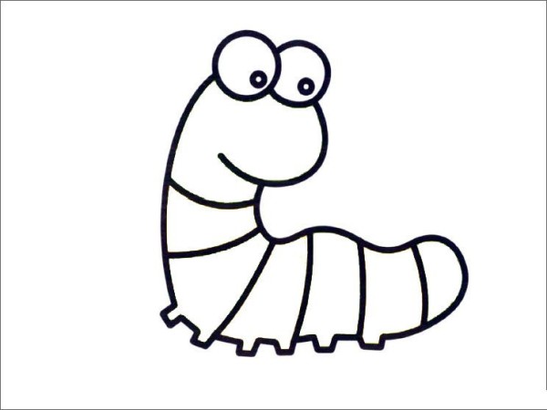 How to draw a caterpillar