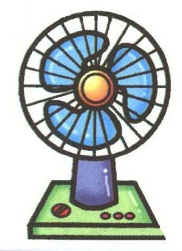 Complete collection of simple drawing pictures of colored fans