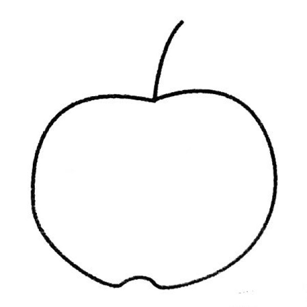 Complete collection of apple simple strokes and drawing steps