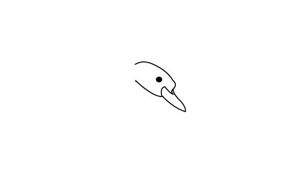 How to draw a swan with simple strokes