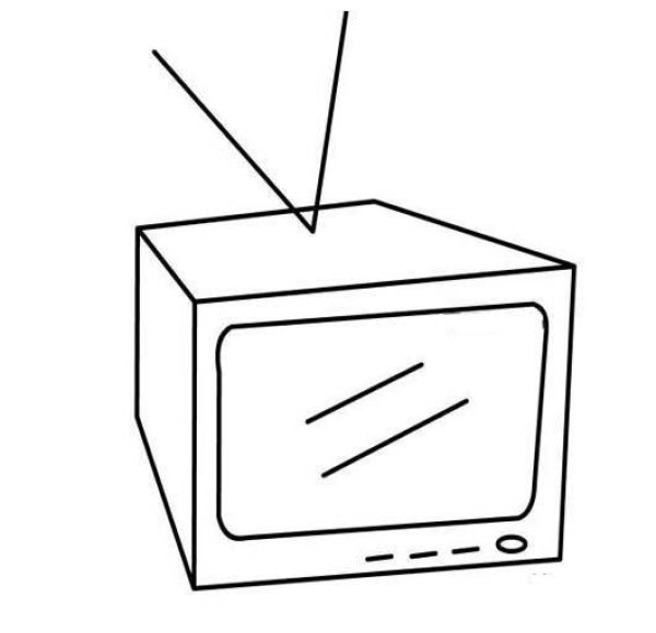 Childrens three-dimensional TV simple drawing picture