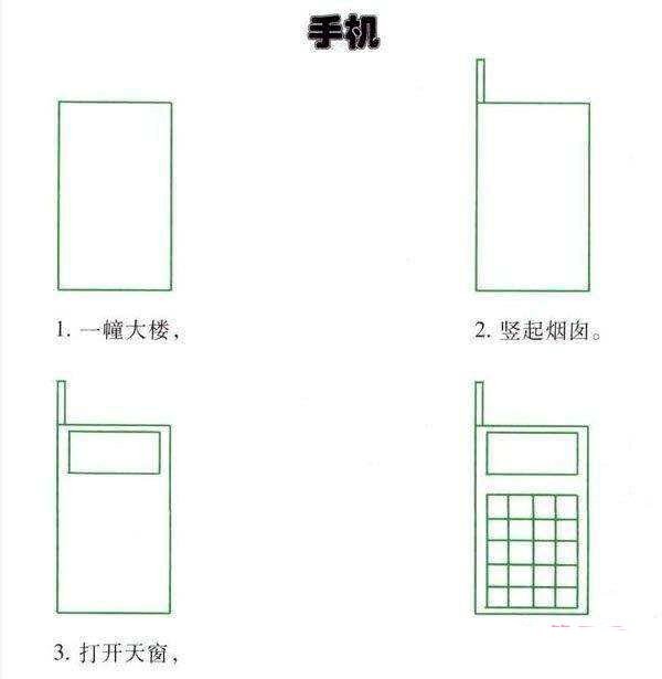 Simple step-by-step tutorial on how to draw a mobile phone: How to draw a mobile phone