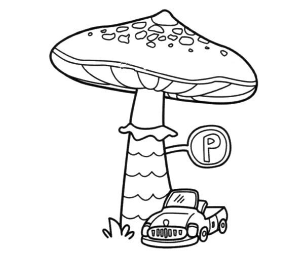 mushroom parking lot