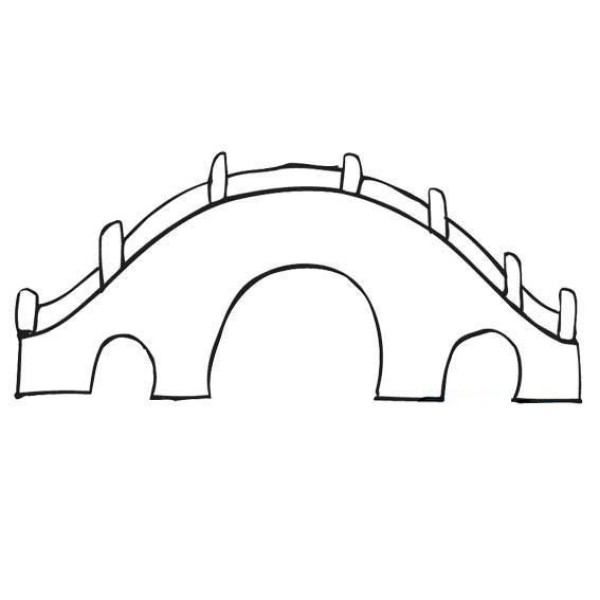 Simple drawings about bridges