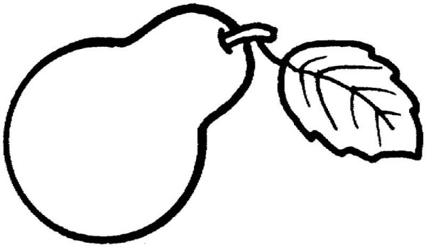 Teach children to draw pears