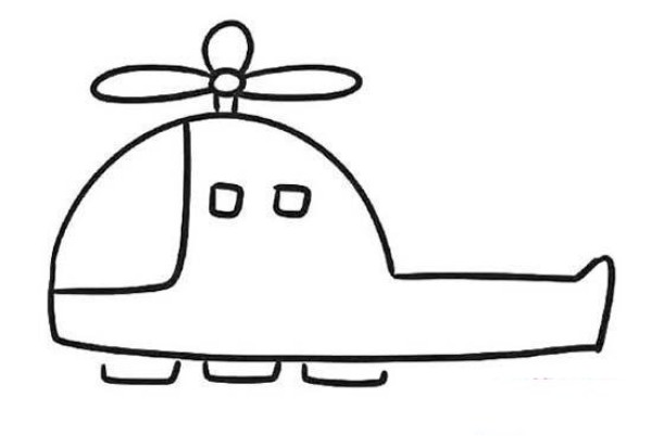 Simple helicopter drawing pictures