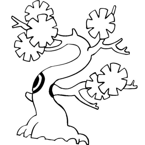 Simple drawing of big tree Cute ginkgo tree simple drawing picture