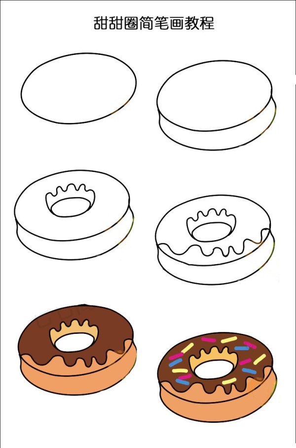 Donut simple strokes