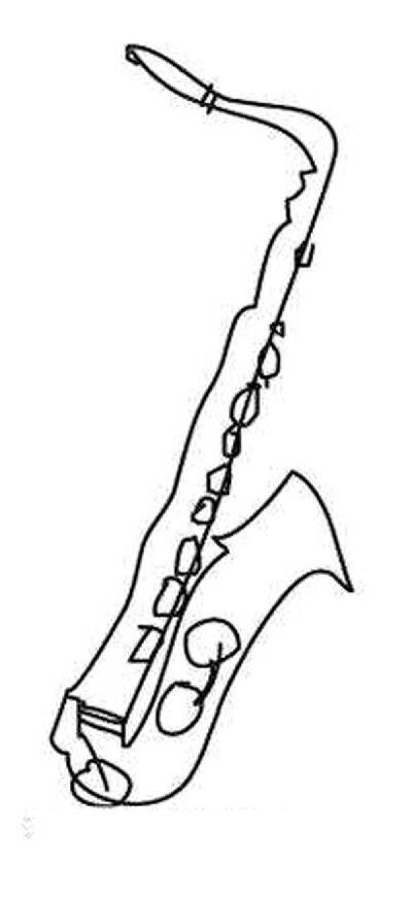 Simple strokes of saxophone for primary school students