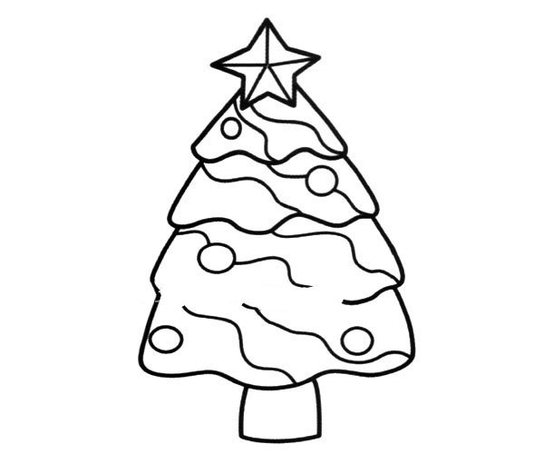 Simple picture of Christmas tree