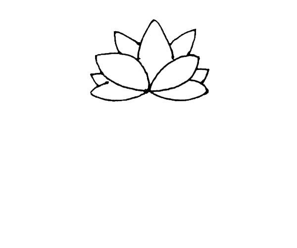 Children learn to draw lotus easily