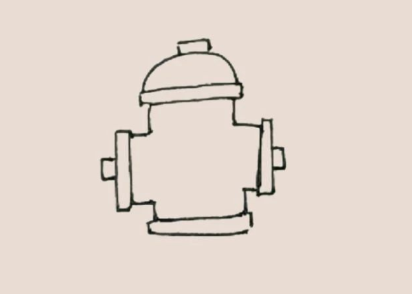 Simple drawing of fire hydrant