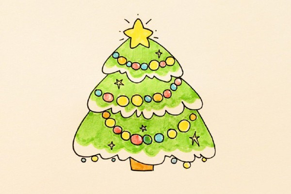 Simple and cute Christmas tree