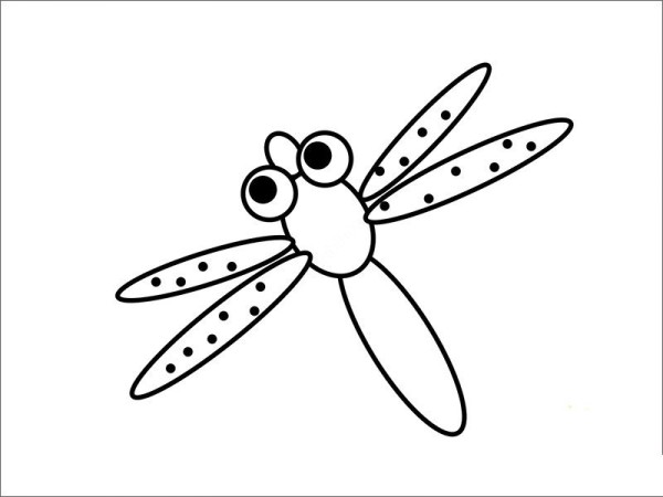 Dragonfly simple drawing pictures